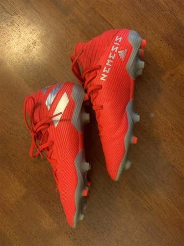 Kids Red Adidas Molded Soccer Cleats