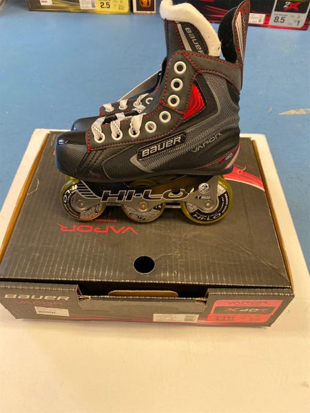 Youth Bauer Vapor x40r Regular Width Size 13 Inline Skates