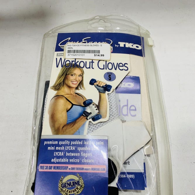 White Small Women's TKO Fitness Gloves