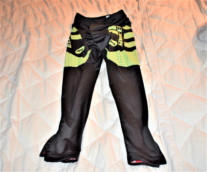 New - Sponeed Long Black Padded Cycling Shorts - Medium