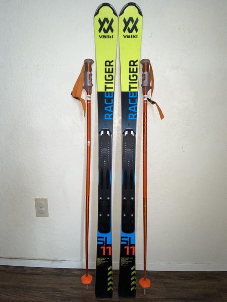 Used Kid's Volkl Racing Racetiger World Cup SL Skis Without Bindings