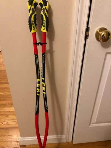 Used 44in (110cm) Leki Racing World Cup Lite GS Ski Poles