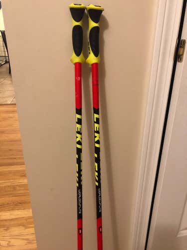 Used 42in (105cm) Leki Racing World Cup Lite SL Ski Poles