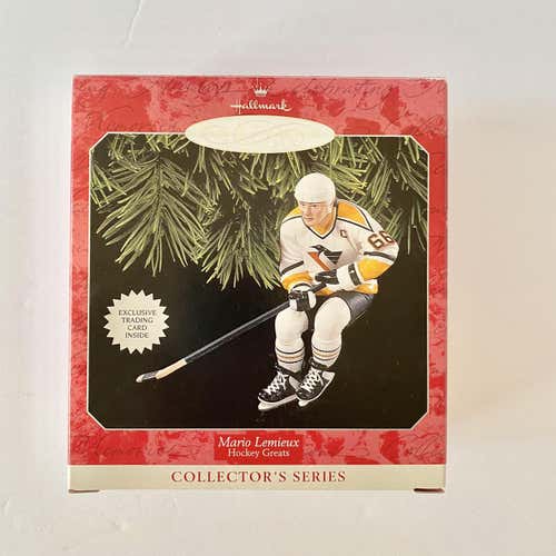 NEW: VINTAGE MARIO LEMIEUX HALLMARK CHRISTMAS TREE ORNAMENT - Pittsburg Penguins