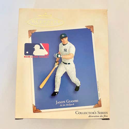 NEW: JASON GIAMBI NEW YORK YANKEES HALLMARK CHRISTMAS TREE ORNAMENT