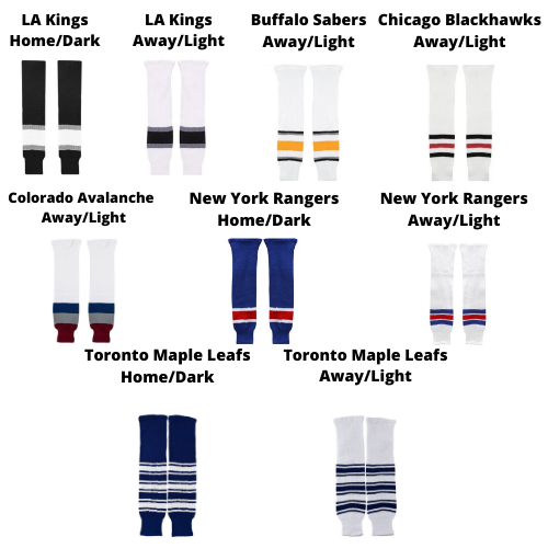 New Intermediate (24") CCM Knit NHL Socks