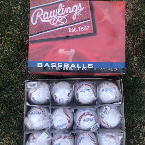 New Rawlings 12 Pack (1 Dozen) Baseballs
