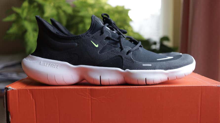 Nike Free RN 5.0 Women's Running Shoes Black/Anthracite/Volt/White AQ1316-003 Size 12