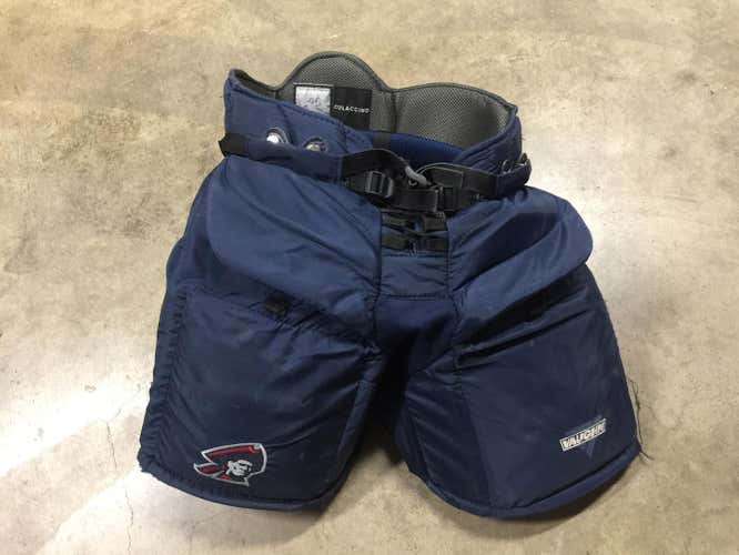 Senior Medium Vaughn Ventus SLR Pro Carbon Hockey Goalie Pants Pro Stock Blue Used
