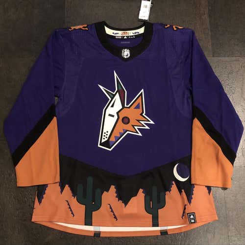 NWT Adidas AdiZero Arizona Coyotes Reverse Retro Jersey Sz 52