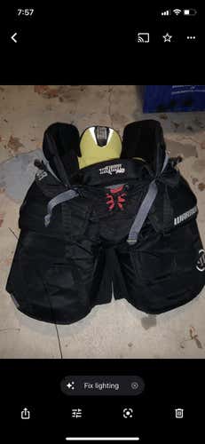 Black Senior Large Warrior Ritual X Hockey Goalie Pants