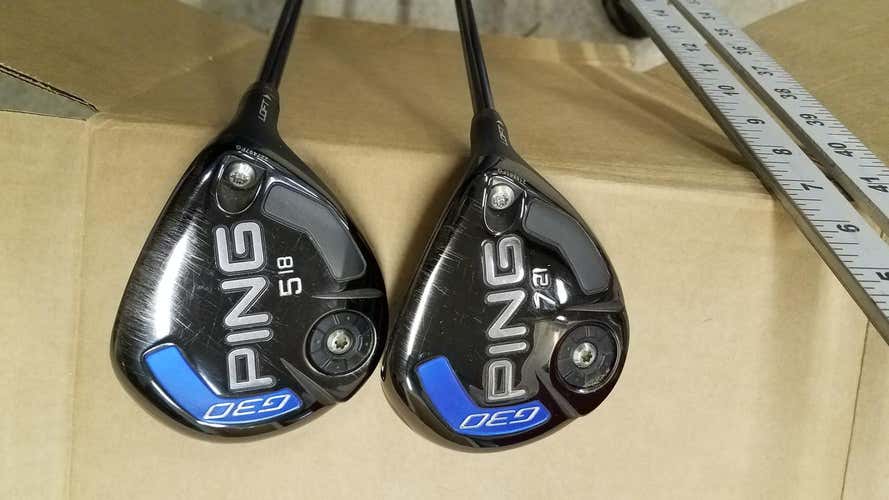Used Men's Ping Right Handed G30 Fairway Woods Senior Flex 5-7 Woods
