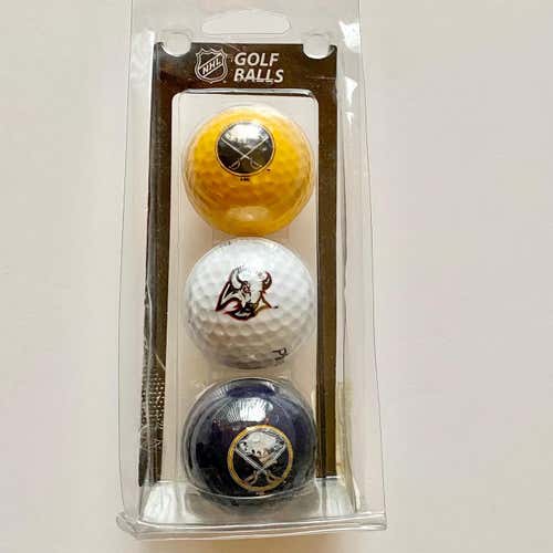 VINTAGE BUFFALO SABRES NHL GOLF BALL SLEEVE (3 Balls)