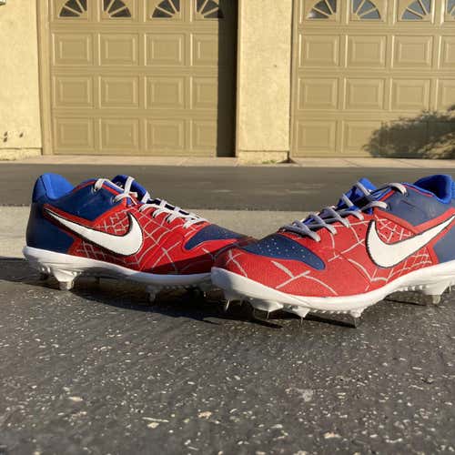 Nike Varsity Low Custom "Spiderman" Cleats