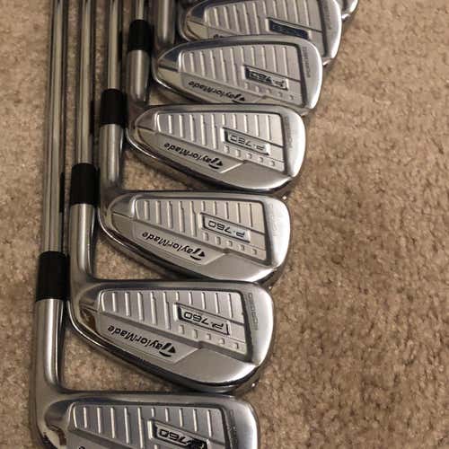 Men's Right Handed P760 Stiff Flex Steel Shaft Iron Set