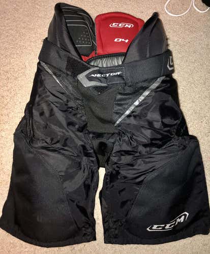 CCM Vector 04 NHL Hockey Pants Black Senior Small Used