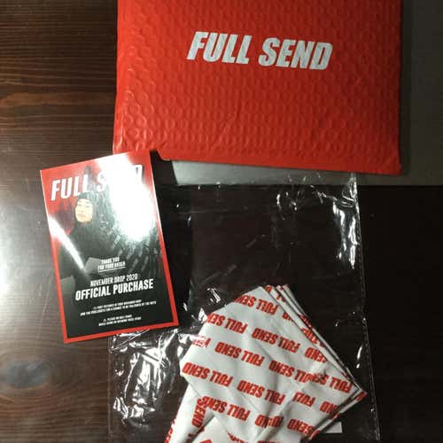 Full Send White And Red New Face Gaiter