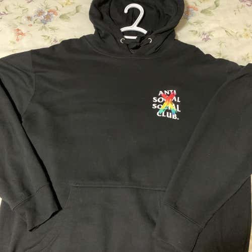 Anti Social Social Club Cancelled Hoodie Size Large