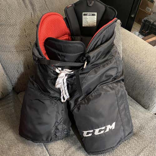 Black Senior Medium CCM HP45 Pro Stock Hockey Pants