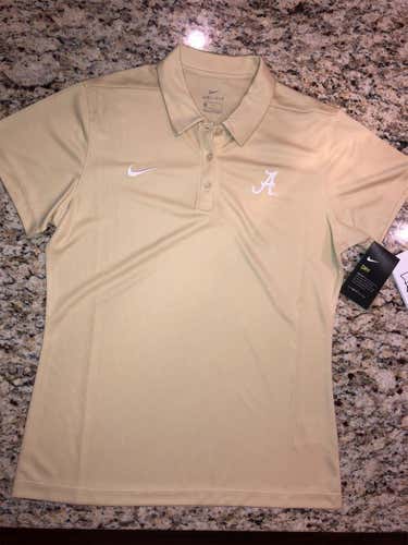 Alabama Crimson Tide Nike Women’s Tan Golf Polo Dri-Fi