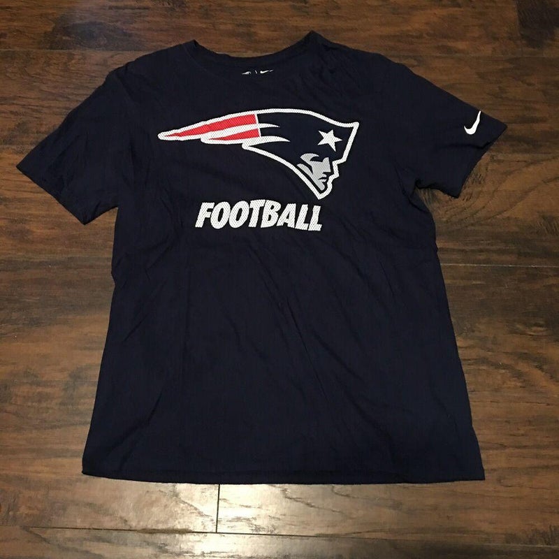 New England Patriots Nike NFL On Field Apparel Dri-Fit Short Sleeve Shirt  Navy/Red M