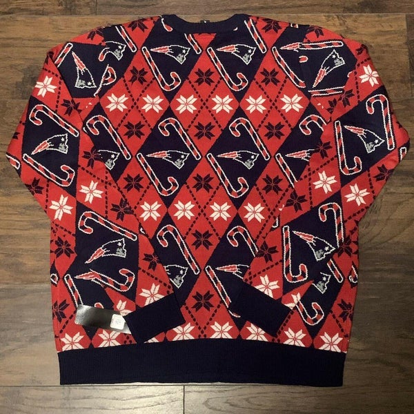 New England Patriots Snowflakes Pattern Ugly Christmas Sweater