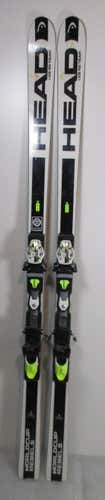 Used HEAD WC Rebels i. GS Team 172cm Race Skis With Head Freeflex Pro 11 Bindings (429D)