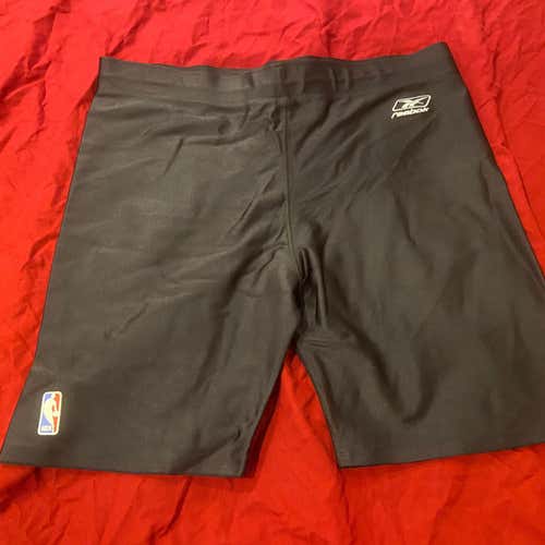 NBA Basketball Team / League Issued Black Adult XXXL Reebok Compression Shorts