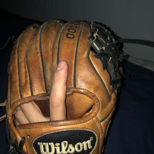 Orange Used Infield A2000 11.5" Baseball Glove