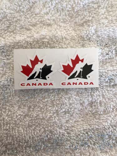 Team Canada Mini Helmet Stickers