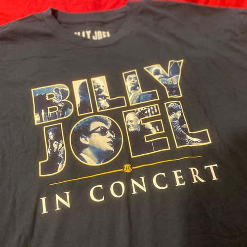 RARE 2020 Billy Joel Concert Tour Event T-Shirt Blue Adult XXL Shirt * NEW