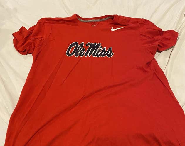 Ole Miss Red Nike Shirt