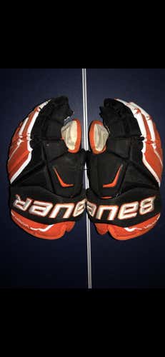 14” Bauer APX 2 Black And Orange Gloves