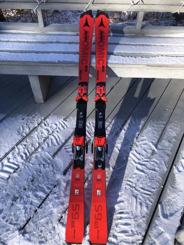 Used Unisex 2020 Atomic Racing Redster FIS SL Skis With Bindings Max Din 16