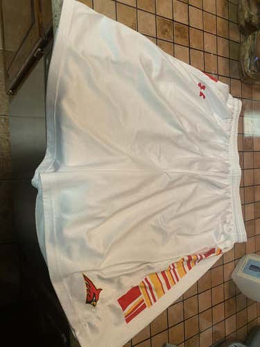 White Men's Calvert Hall Lax Adult XL Under Armour Game Shorts