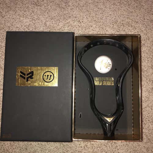 Black Used Attack & Midfield Unstrung Paul Rabil Limited Edition Gold Series Head