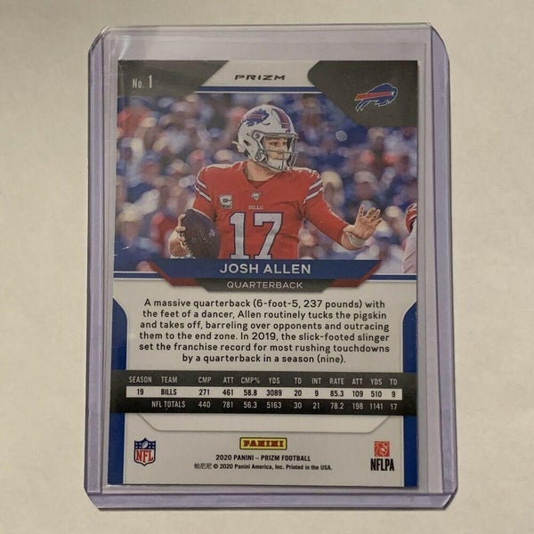 2020 Panini Mosaic Will To Win Josh Allen Card #WW9 Buffalo Bills Football  NFL