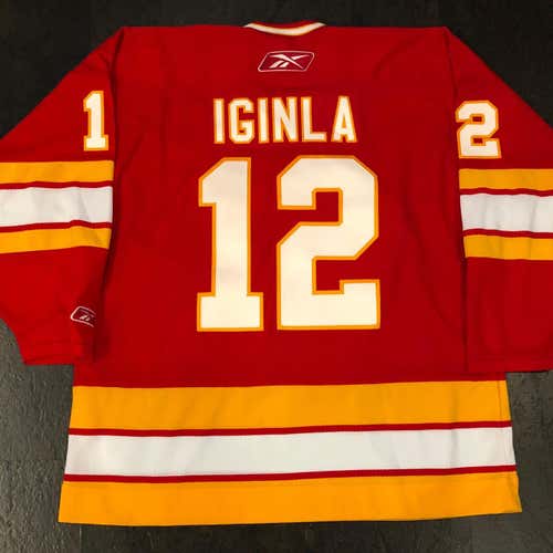 RBK Calgary Flames IGINLA Retro Jersey XL **CCM Cut**