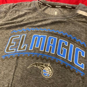 Orlando Los Magic Fanatics Team Noches Issued Gray Adult XXXL Tall T-Shirt NWT