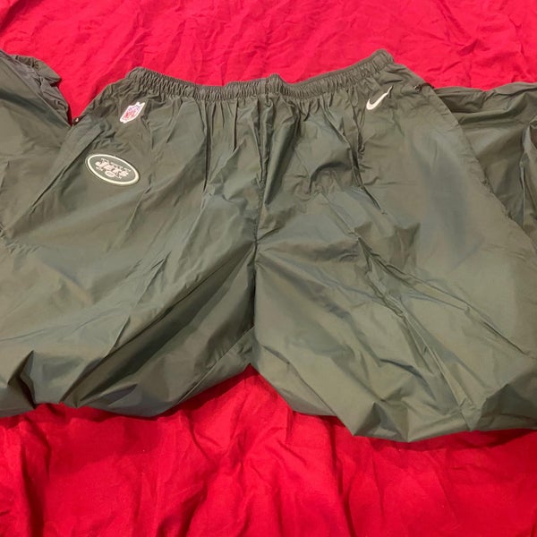 New York Jets Team Issued NFL Green Adult XXL Nike Rain Gear Tack Pants