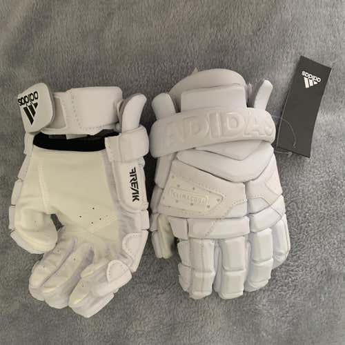 BNWT White Adidas Freak 12" MediumLacrosse Gloves
