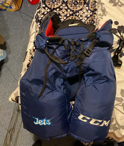 Blue Senior Large CCM HP45X Pro Stock Hockey Pants