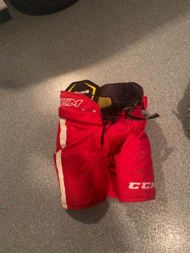Red Senior Medium CCM Tacks 65c Hockey Pants