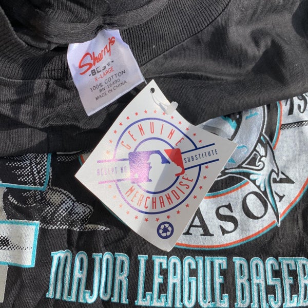 VINTAGE Florida Marlins Jersey Shirt Adult Large Embroidered Baseball MLB  90s