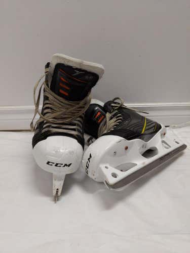 Gently Used Senior CCM Tacks Pro Stock Goalie Skates Size 10.5 EE (GSK022B)