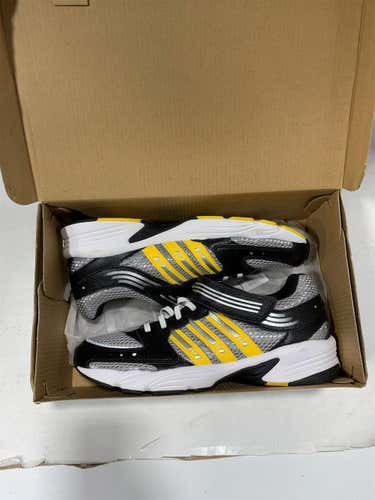 Black, Silver, & Yellow Men's Size 4.5 Adidas Shoes