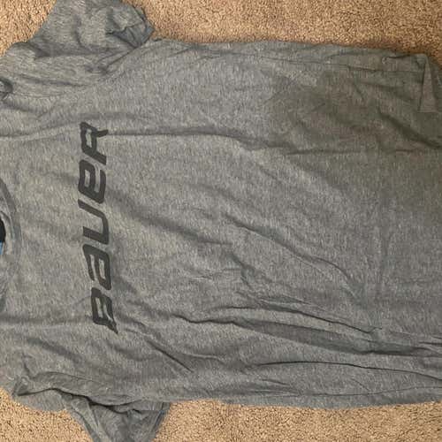 Gray Adult Large Bauer Shirts