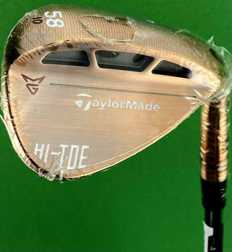 TaylorMade Hi-Toe Copper Lob LW Wedge 58-10* Steel KBS Hi-Rev 2.0 NEW #80191