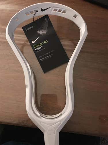 New Nike Vapor Pro Lacrosse Head - Unstrung, White