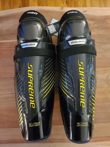 New Senior Bauer Supreme S150 Shin Pads 16"